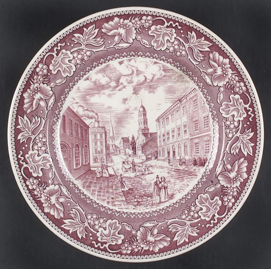 Old New York Mulberry Dinner Plate by Wedgwood-1