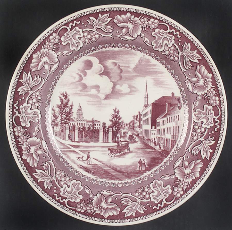 Old New York Mulberry Dinner Plate by Wedgwood-1
