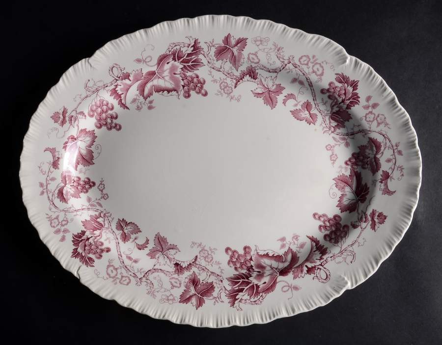 Old Vine Purple 17" Oval Serving Platter by Wedgwood-1