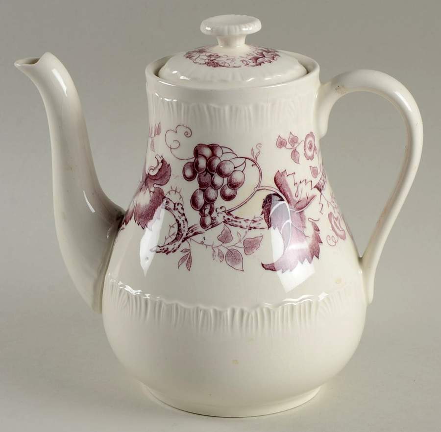 Old Vine Purple Coffee Pot & Lid by Wedgwood-1