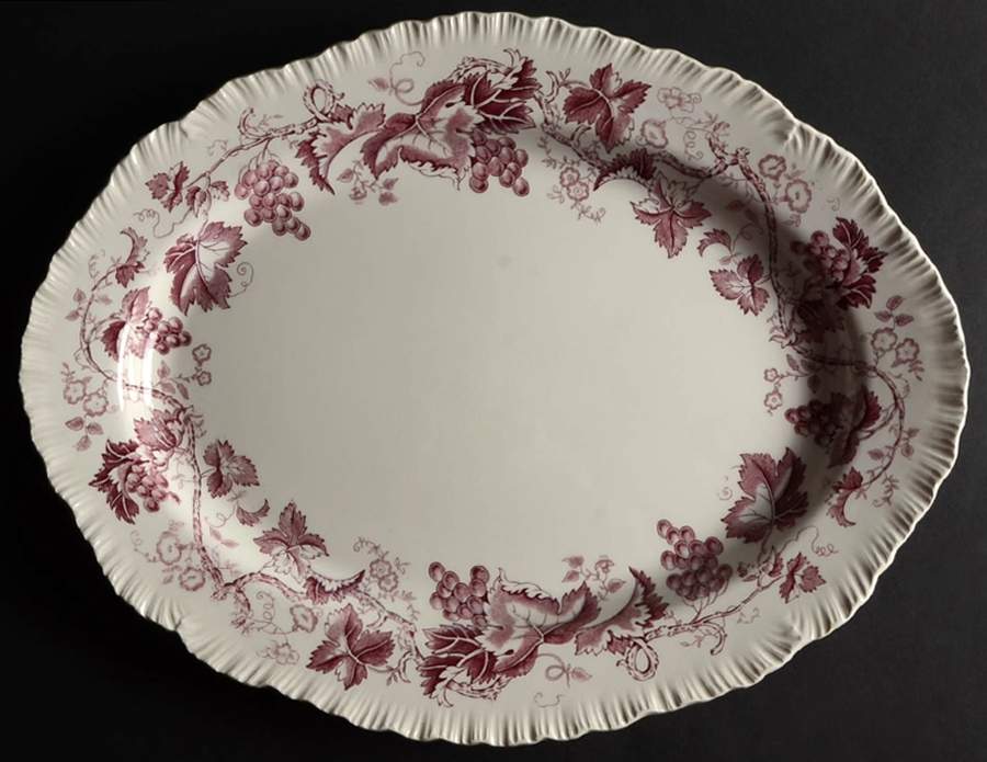 Old Vine Purple 17" Oval Serving Platter by Wedgwood-1