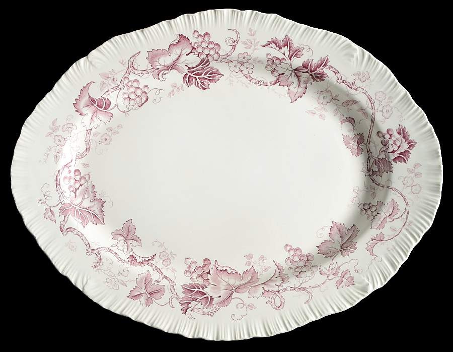 Old Vine Purple 16" Oval Serving Platter by Wedgwood-1