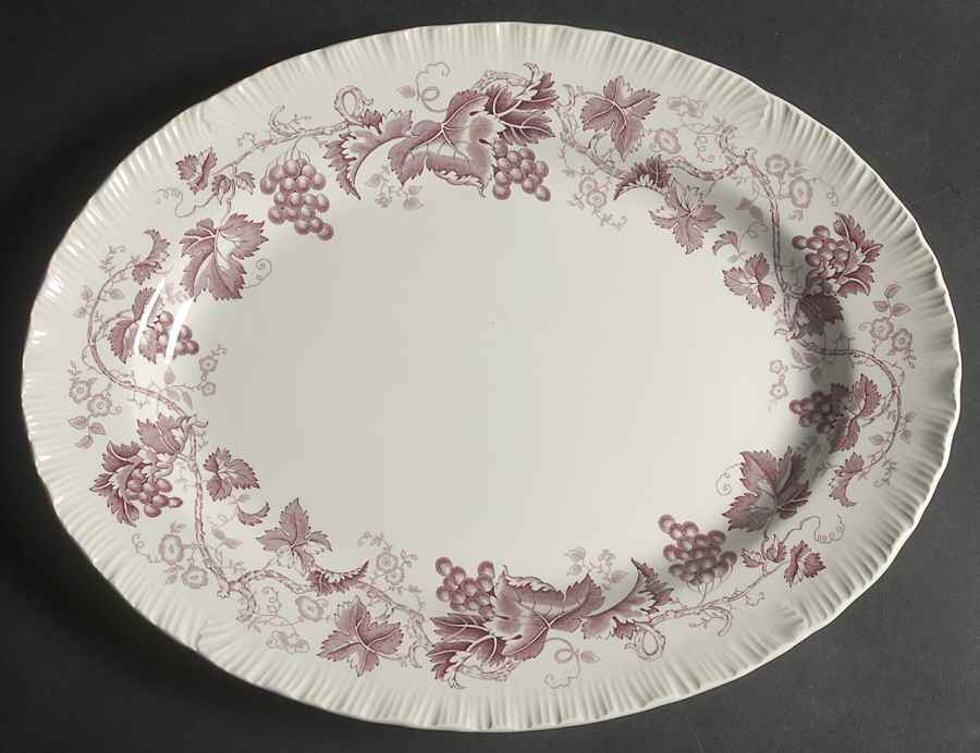 Old Vine Purple 16" Oval Serving Platter by Wedgwood-1