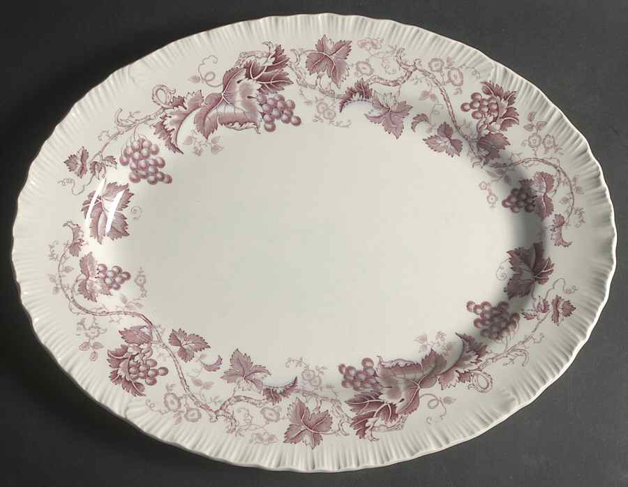 Old Vine Purple 16" Oval Serving Platter by Wedgwood-1