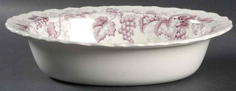 Old Vine Purple 9" Oval Vegetable Bowl by Wedgwood-1