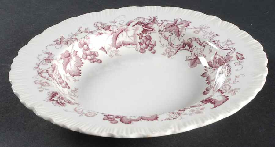 Old Vine Purple Rim Soup Bowl by Wedgwood-1