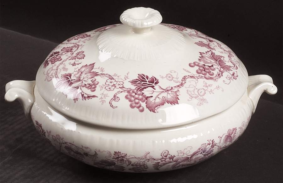 Old Vine Purple Round Covered Vegetable by Wedgwood-1