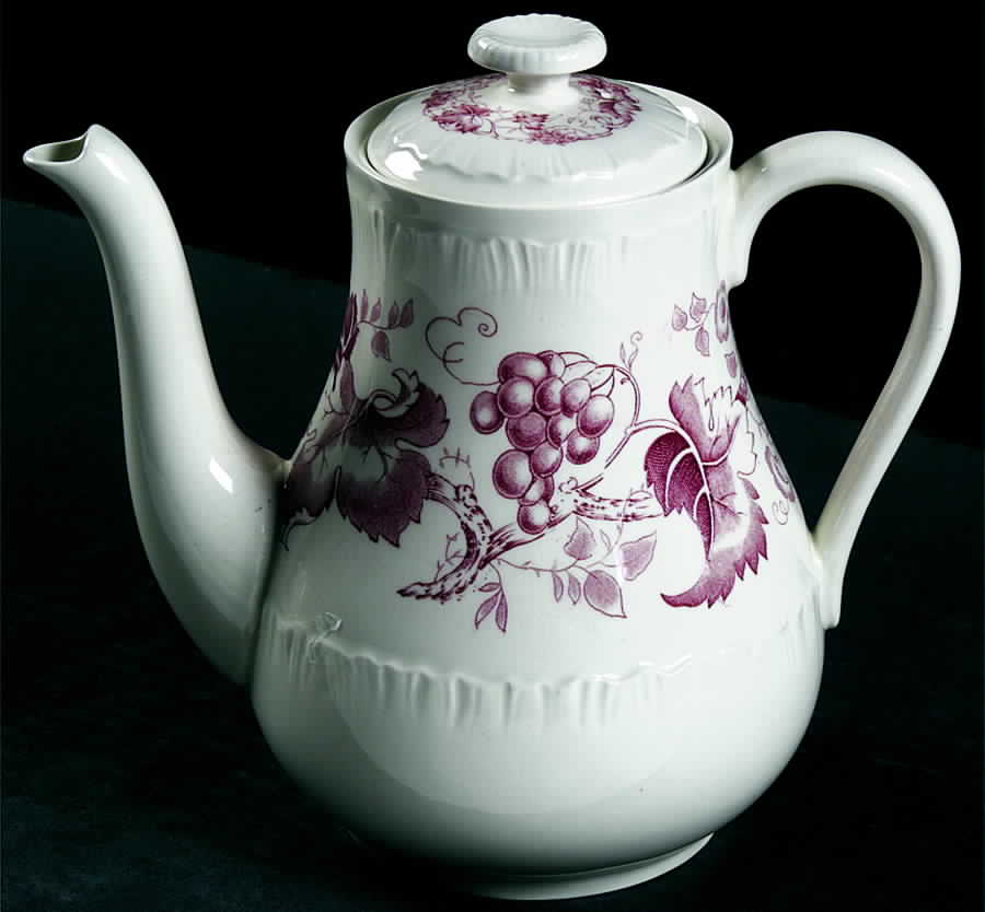 Old Vine Crimson Coffee Pot & Lid by Wedgwood-1