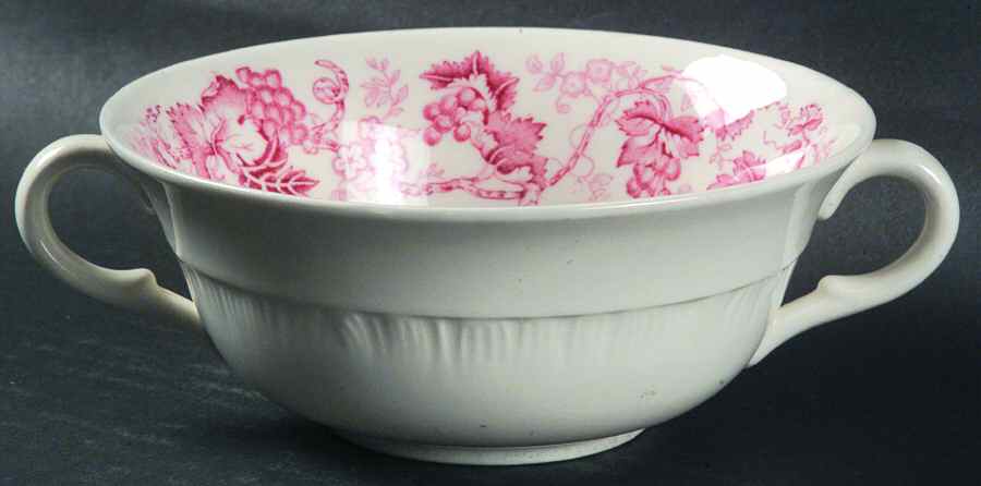 Old Vine Crimson Flat Cream Soup Bowl by Wedgwood-1