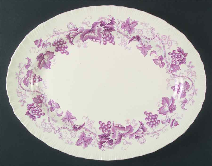Old Vine Crimson 16" Oval Serving Platter by Wedgwood-1