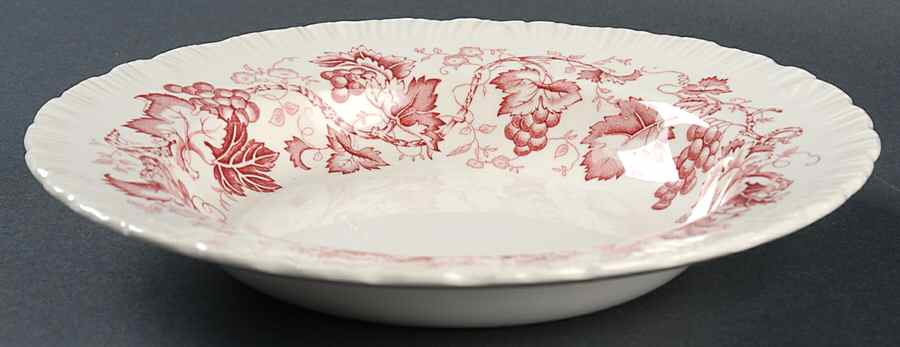 Old Vine Crimson Rim Soup Bowl by Wedgwood-1