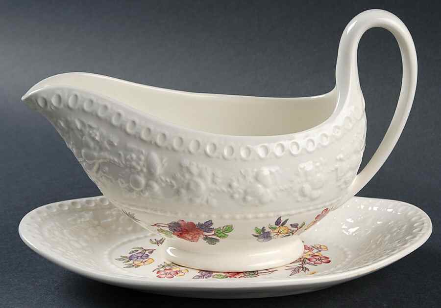 Orient Gravy Boat & Underplate/Relish by Wedgwood-1