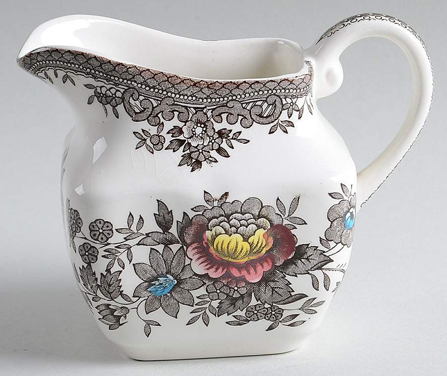 Oriental Pheasant Brown Multicolor Creamer by Wedgwood-1
