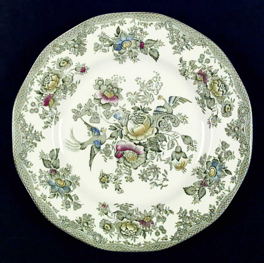 Oriental Pheasant Green Dinner Plate by Wedgwood-1