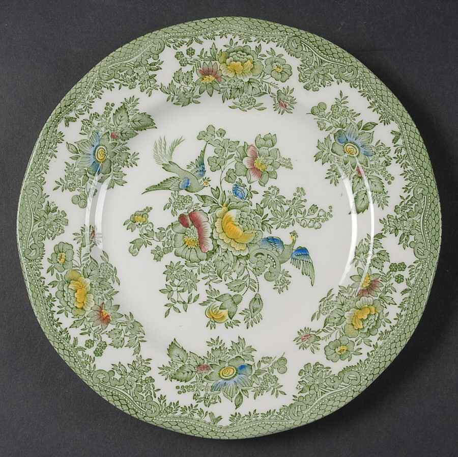 Oriental Pheasant Green Salad Plate by Wedgwood-1