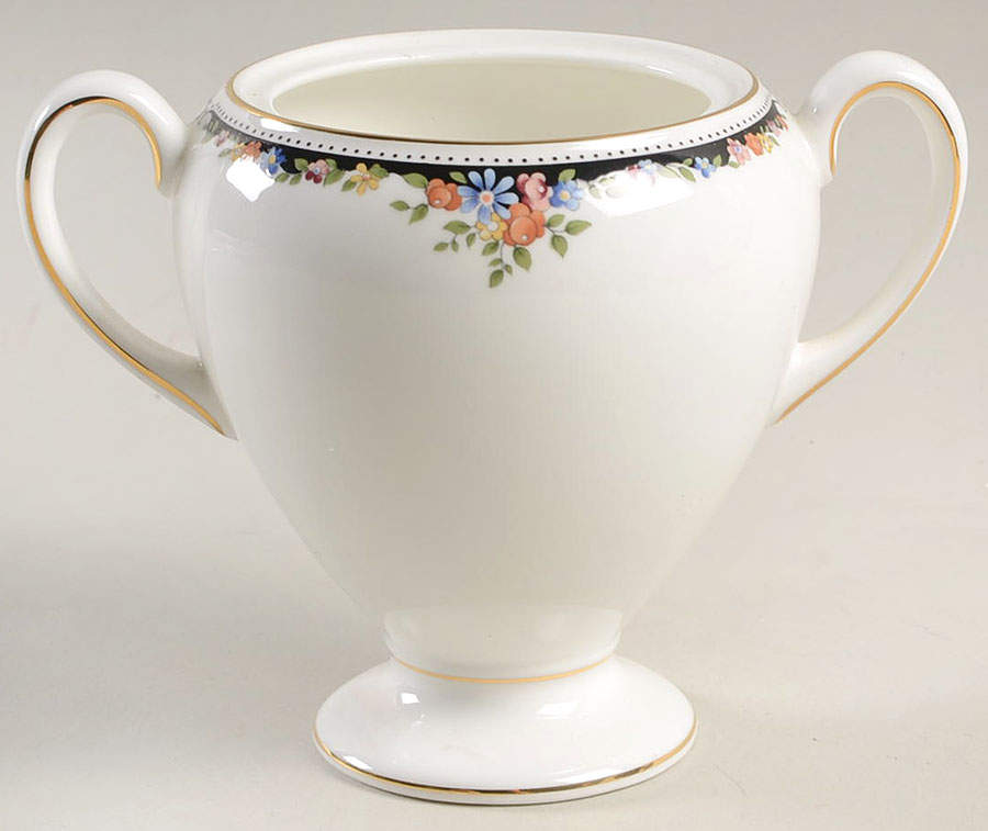 Osborne Globe Shape Sugar Bowl No Lid by Wedgwood-1