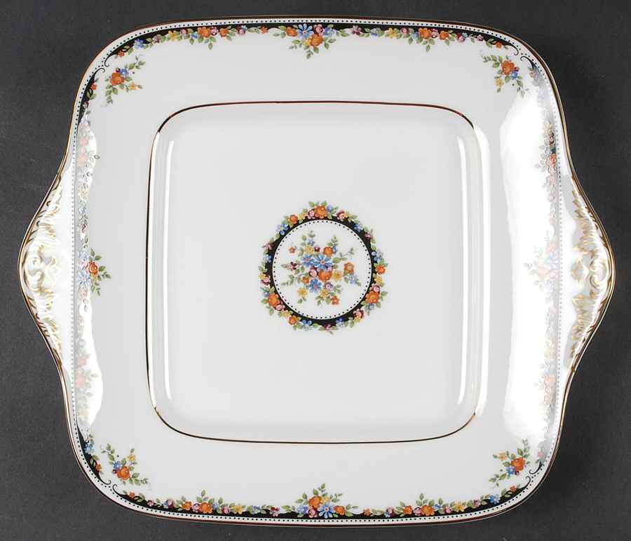 Osborne Square Handled Cake Plate by Wedgwood-1