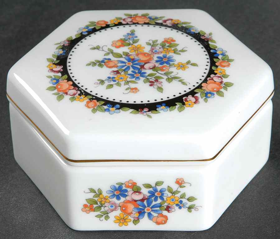 Osborne Hexagonal Box & Lid by Wedgwood-1