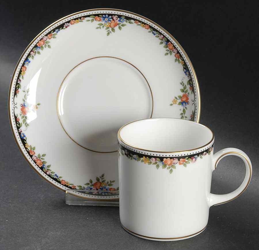 Osborne Can Shape Demitasse Cup and Saucer Set by Wedgwood-1