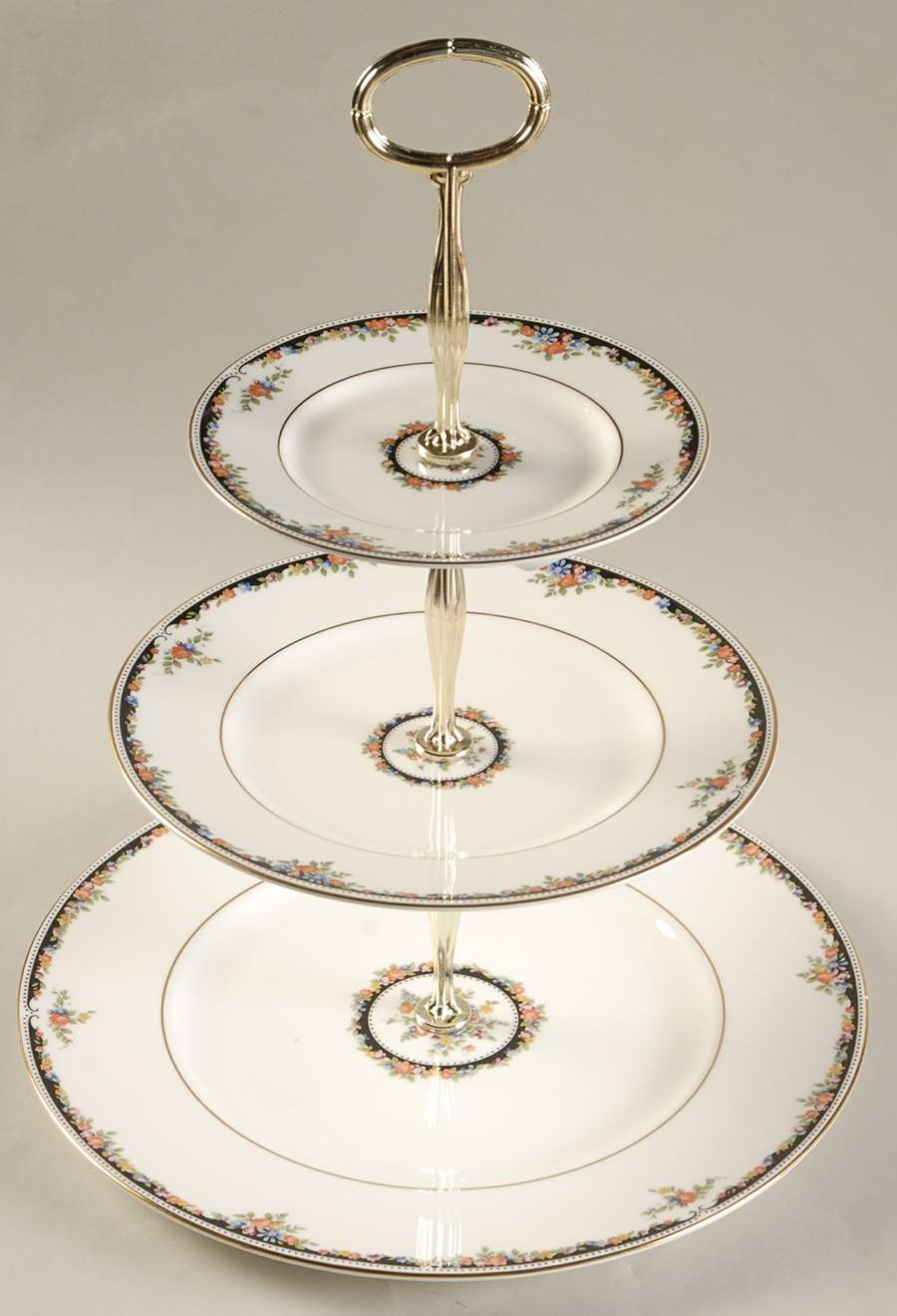 Osborne 13 7/8"-14 1/4" 3-Tiered Serving Tray(DP,SP,BB) HC by Wedgwood-1