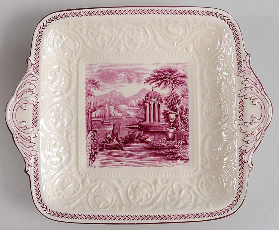 Paignton Square Handled Cake Plate by Wedgwood-1