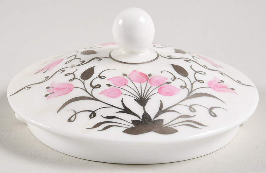 Papyrus Pink Lid for Teapot by Wedgwood-1