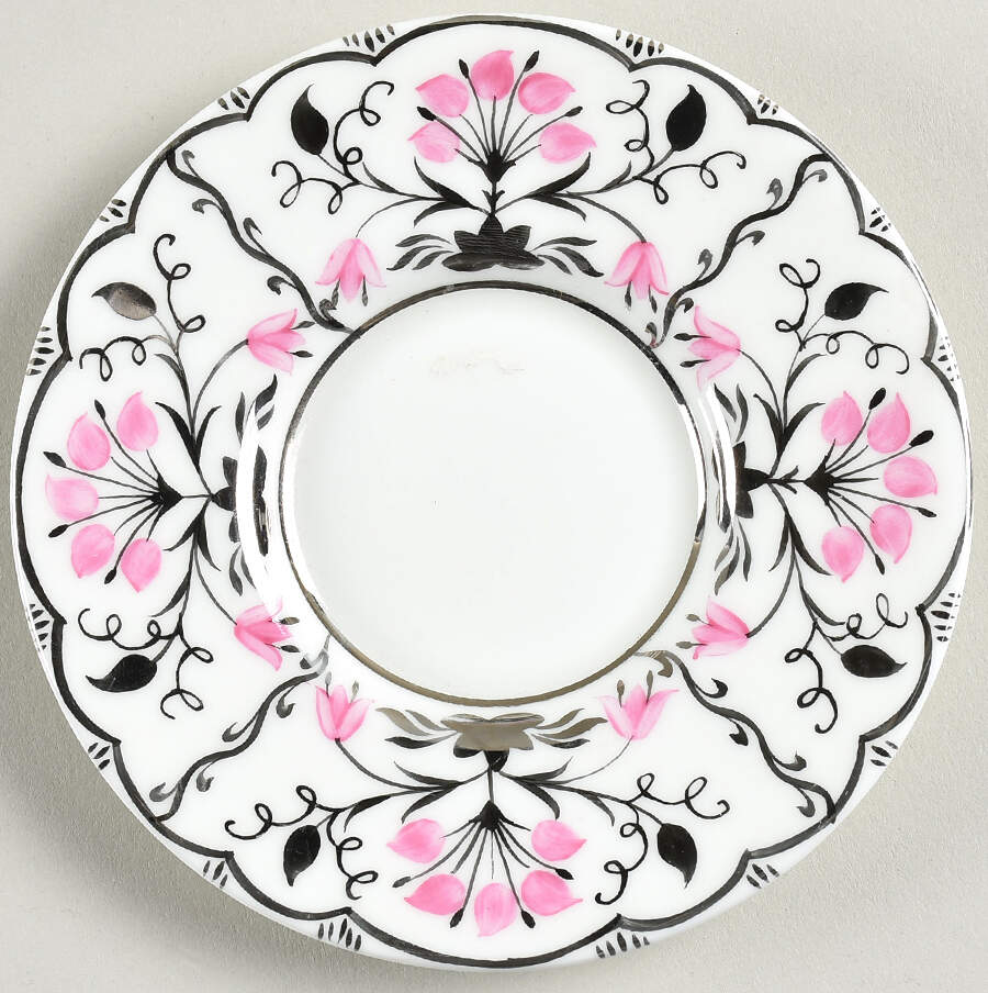 Papyrus Pink Saucer for Bond Shape Demitasse Cup by Wedgwood-1