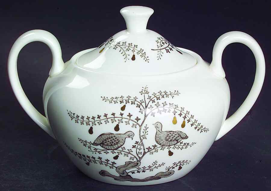 Partridge In A Pear Tree Sugar Bowl & Lid by Wedgwood-1