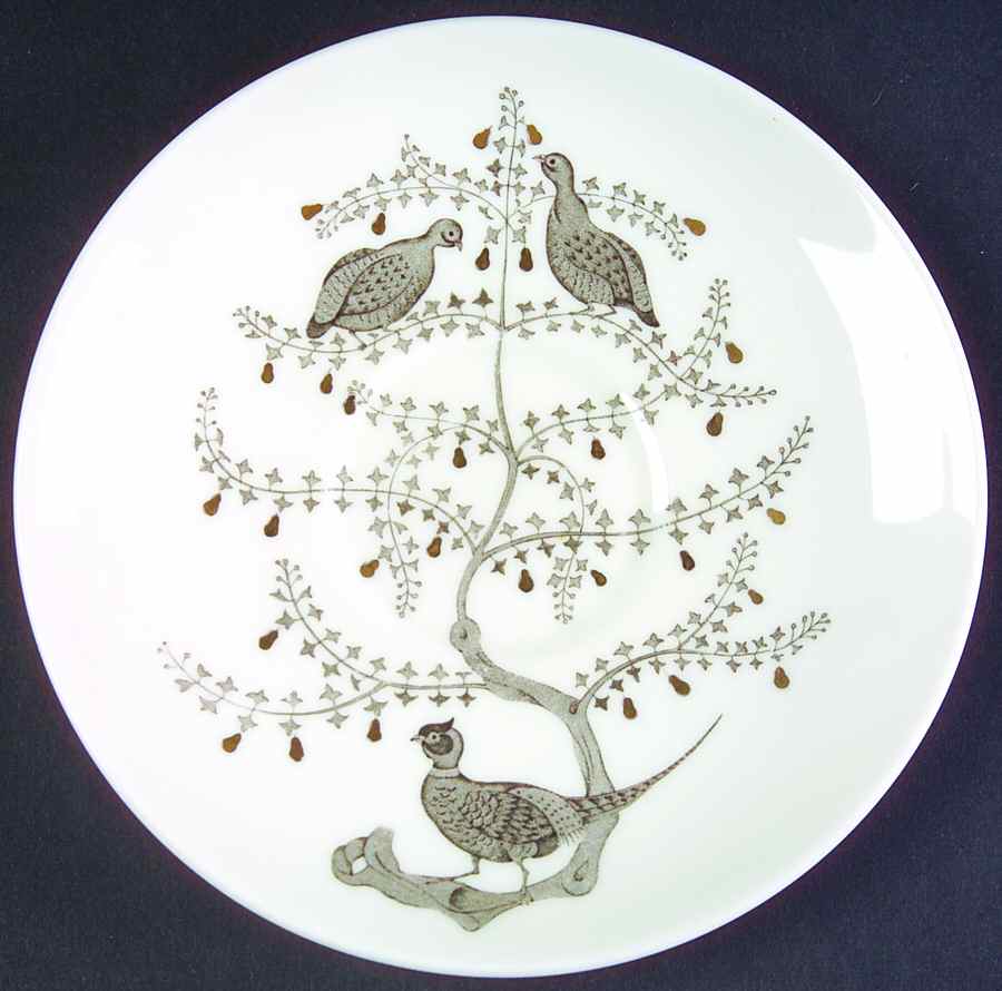 Partridge In A Pear Tree Saucer for Flat Cup by Wedgwood-1