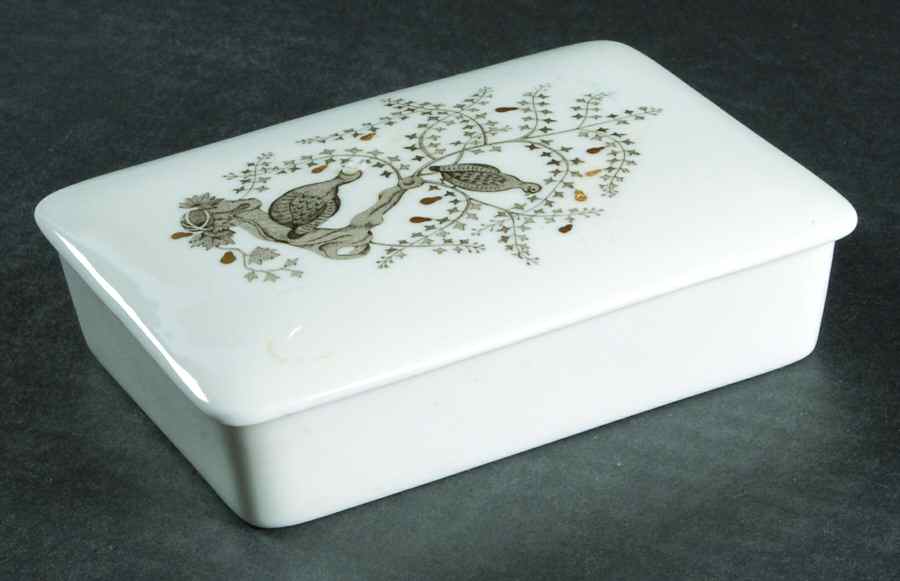 Partridge In A Pear Tree Cigarette Box & Lid by Wedgwood-1