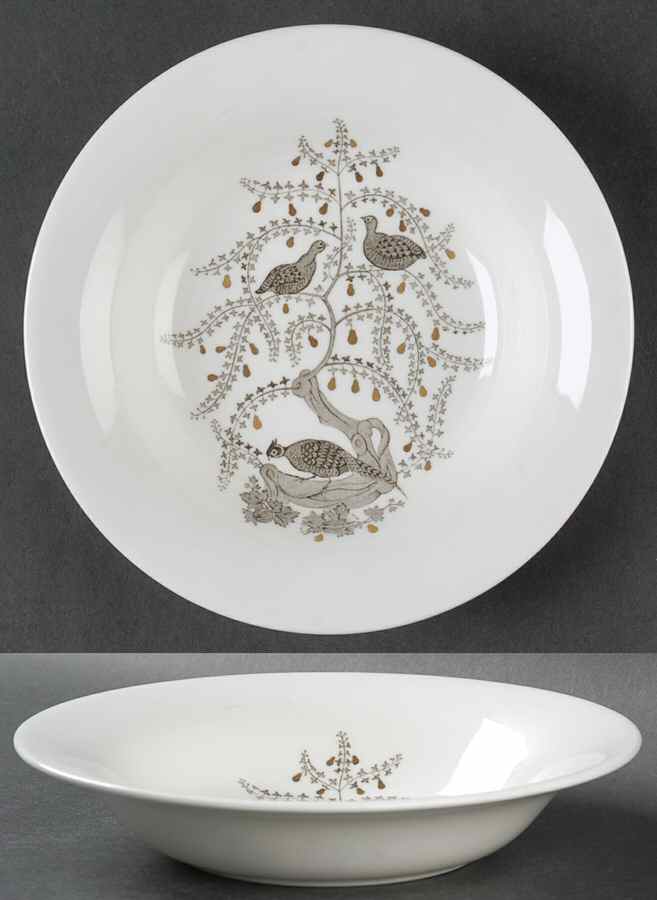 Partridge In A Pear Tree Coupe Soup Bowl by Wedgwood-1