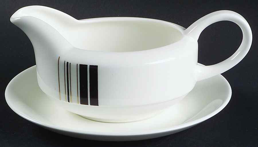 Parallels Gravy Boat & Underplate by Wedgwood-1