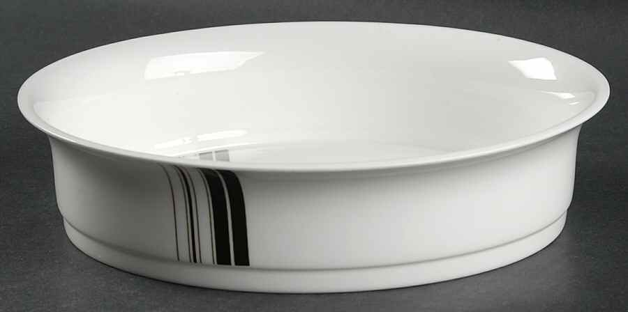 Parallels 9" Oval Vegetable Bowl by Wedgwood-1