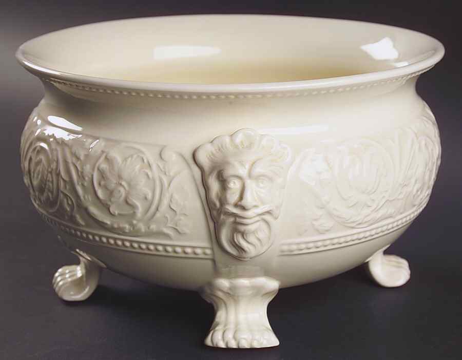 Patrician (Old, 1927-1986) Centerpiece-Face Embossed,4 Toed 9" by Wedgwood-1