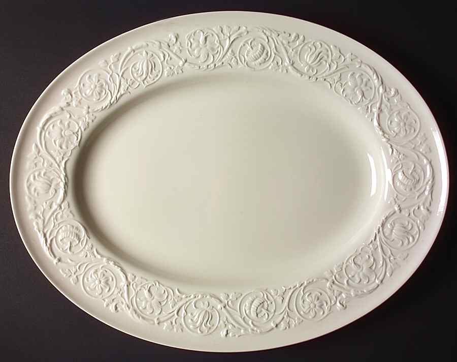 Patrician (Old, 1927-1986) 18" Oval Serving Platter by Wedgwood-1