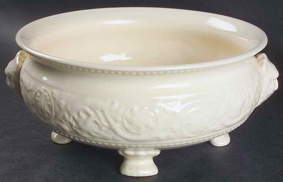 Patrician (Old, 1927-1986) 8" Face Embossed 4 Toed Centerpiece by Wedgwood-1