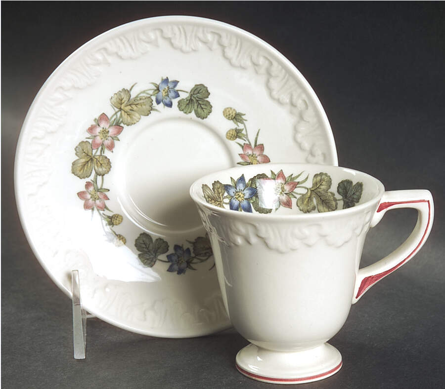 Pembroke Footed Demitasse Cup & Saucer Set by Wedgwood-1