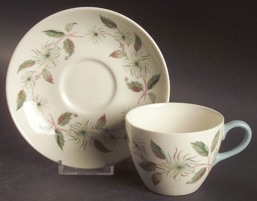 Penshurst Flat Cup & Saucer Set by Wedgwood-1