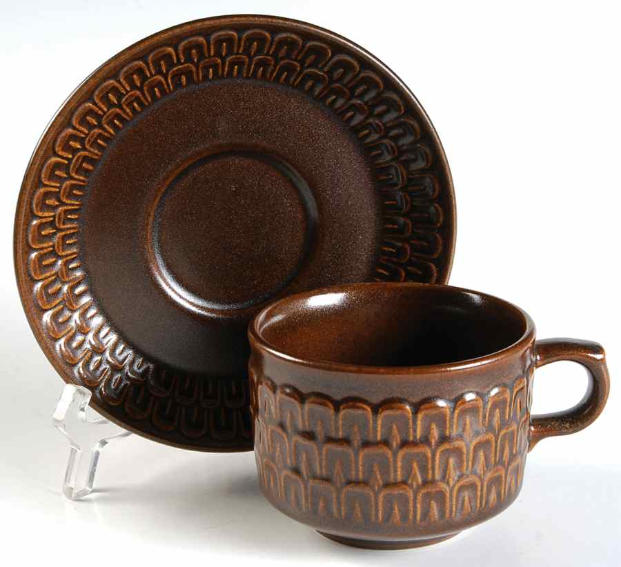 Pennine Flat Cup & Saucer Set by Wedgwood-1