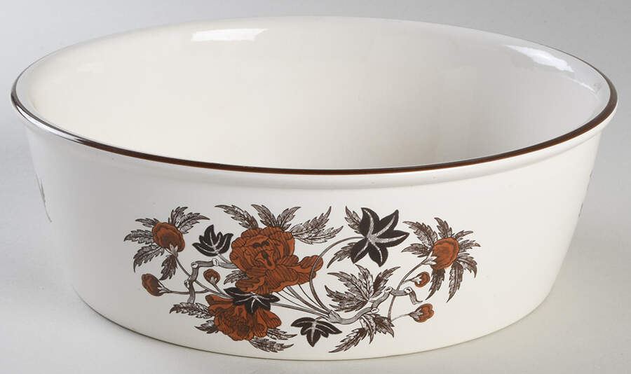 Peony (Oven To Table) 8" Round Vegetable Bowl by Wedgwood-1