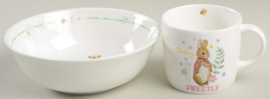 Peter Rabbit (2 Pc) Girl Child's Set (CERM27 & MUGM27) by Wedgwood-1