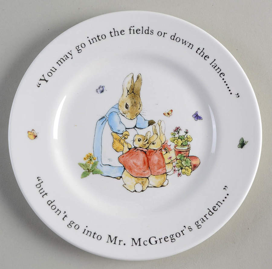 Peter Rabbit Bread & Butter Plate by Wedgwood-1