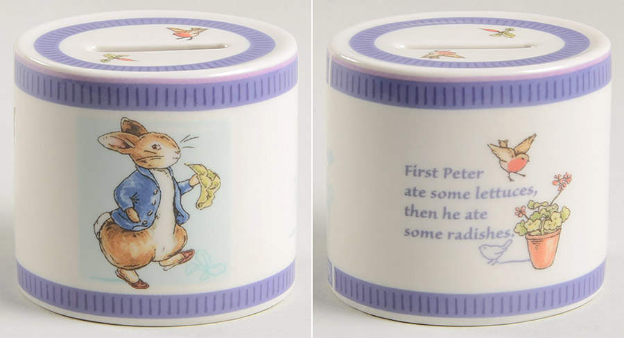 Peter Rabbit Oval Money Box by Wedgwood-1