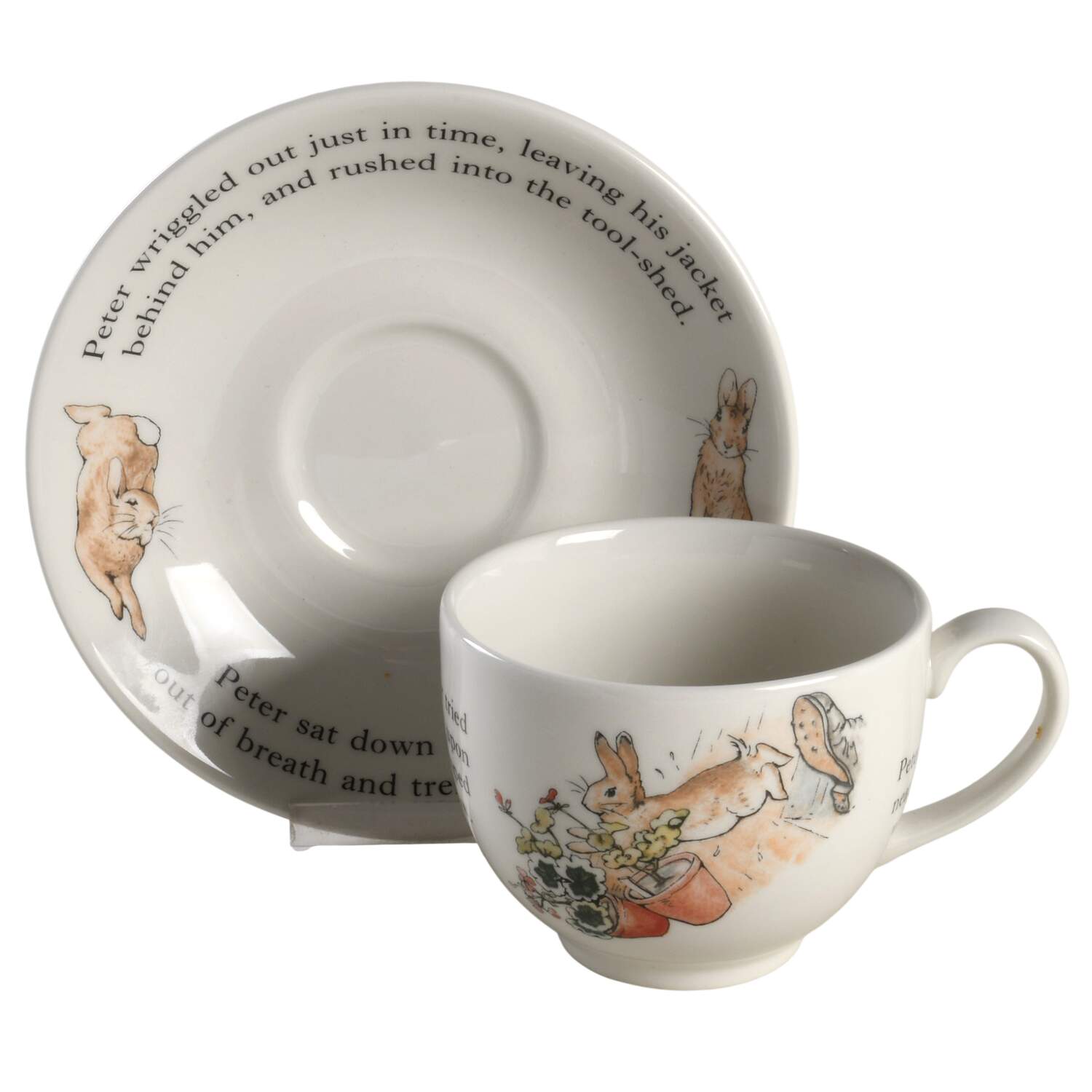 Peter Rabbit Flat Cup & Saucer Set by Wedgwood-1