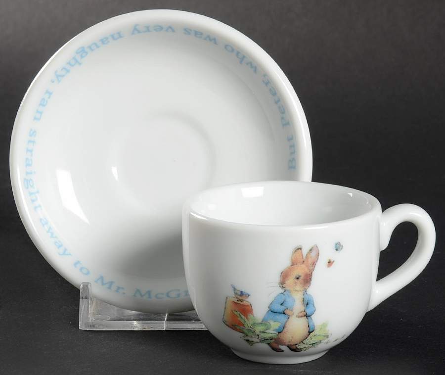 Peter Rabbit Child's Cup & Saucer Set by Wedgwood-1