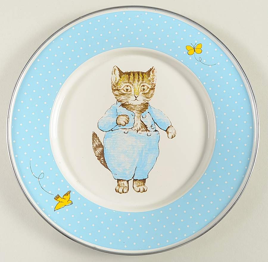 Peter Rabbit Enamel Child's Plate by Golden Rabbit Enamelware-1