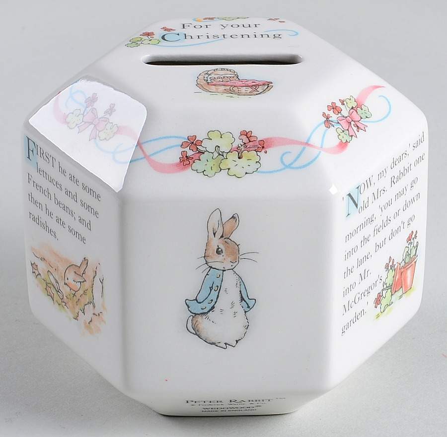 Peter Rabbit Octagonal Money Box by Wedgwood-1