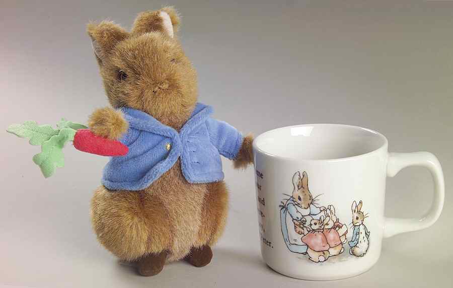 Peter Rabbit Small Gift Mug & Plush Rabbit Set by Wedgwood-1