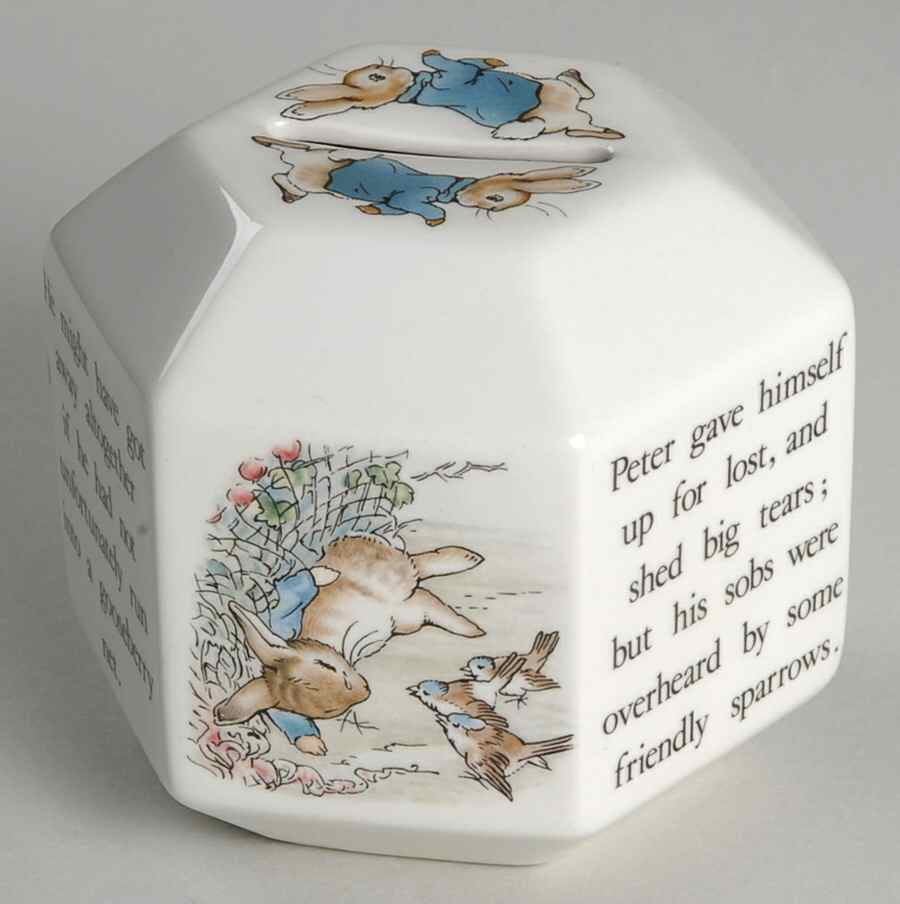 Peter Rabbit Octagonal Money Box by Wedgwood-1