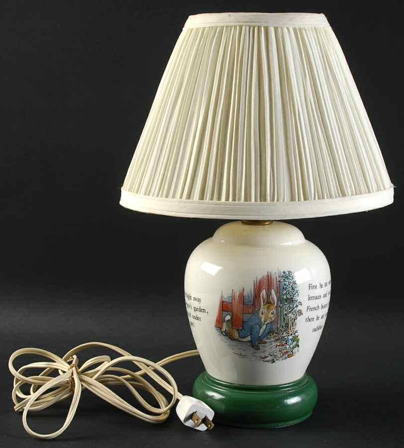 Peter Rabbit 14" Electric Lamp & Shade by Wedgwood-1